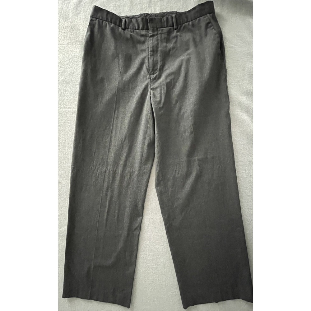Men's 38x30 Calvin Klein Charcoal Gray Straight Leg Dress Pants Slacks Trouser